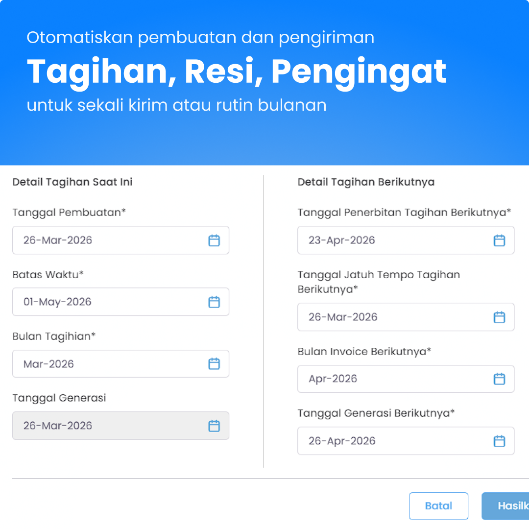 automate invoice, receipt, payment reminder