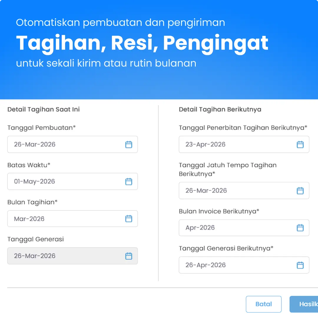 automate invoice, receipt, payment reminder